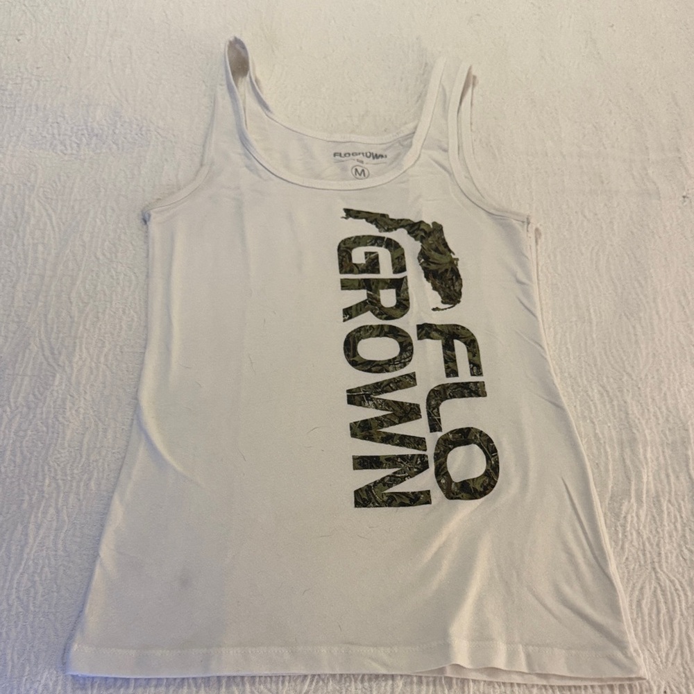 Flo Grown Women's White Tank Top